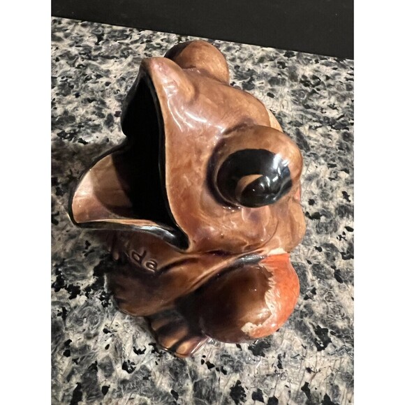 VINTAGE 1970s Florida Small Ceramic Frog Soap Sponge Holder Hobbyist Retro - Picture 2 of 8
